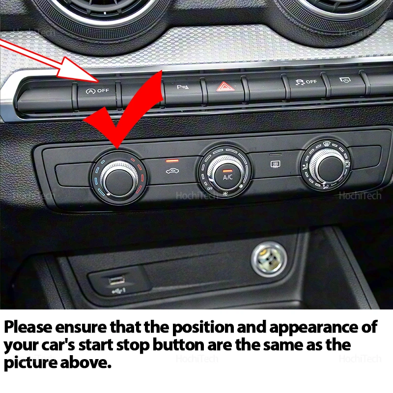 لأودي Q2 Q2L SQ2 2018-2024 سيارة التلقائي بدء وإيقاف المحرك قبالة جهاز التحكم الاستشعار السيارات وقف المانعة #2