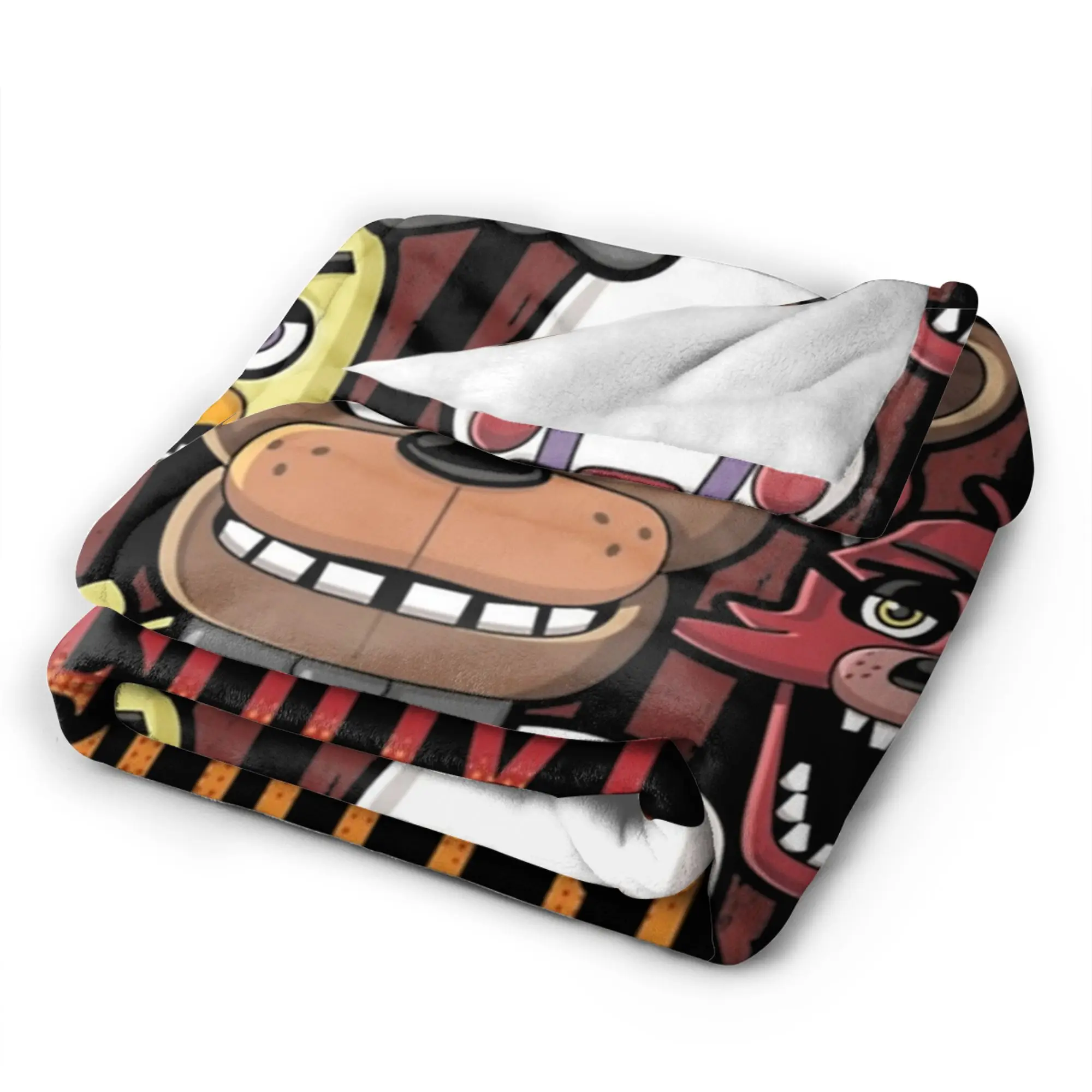 Pizzeria Multi-Character FNAF At Freddys Blanket Quality Super Warm  Throw Blanket Spring Couch Chair Bed Street Trend Bedspread