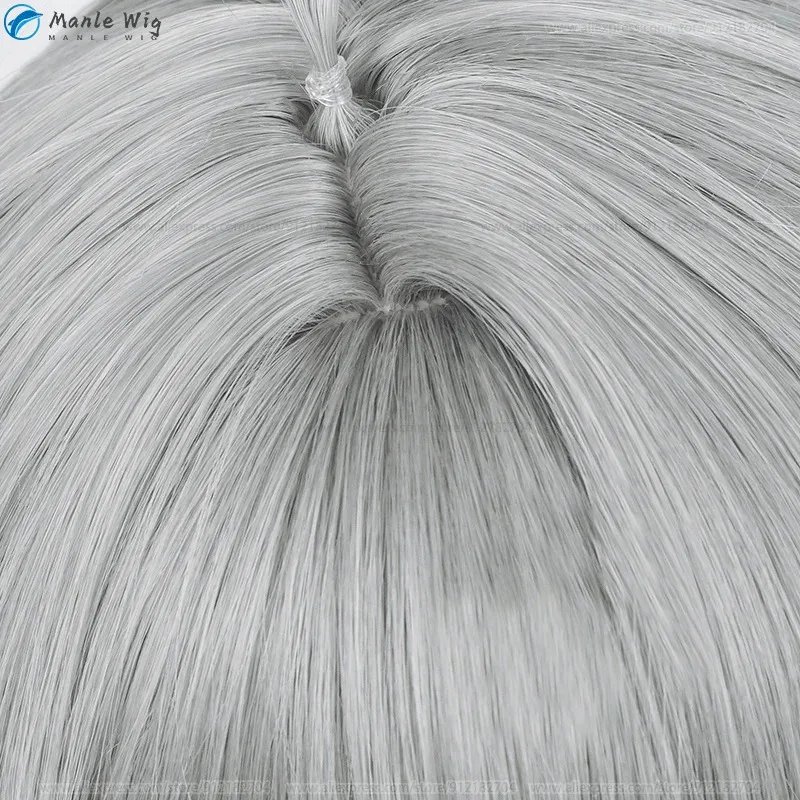 Juego Cosplay Sumeru Al Haitham Cosplay peluca gris Haitham pelucas pelo resistente al calor Anime Cosplay pelucas + gorro de peluca