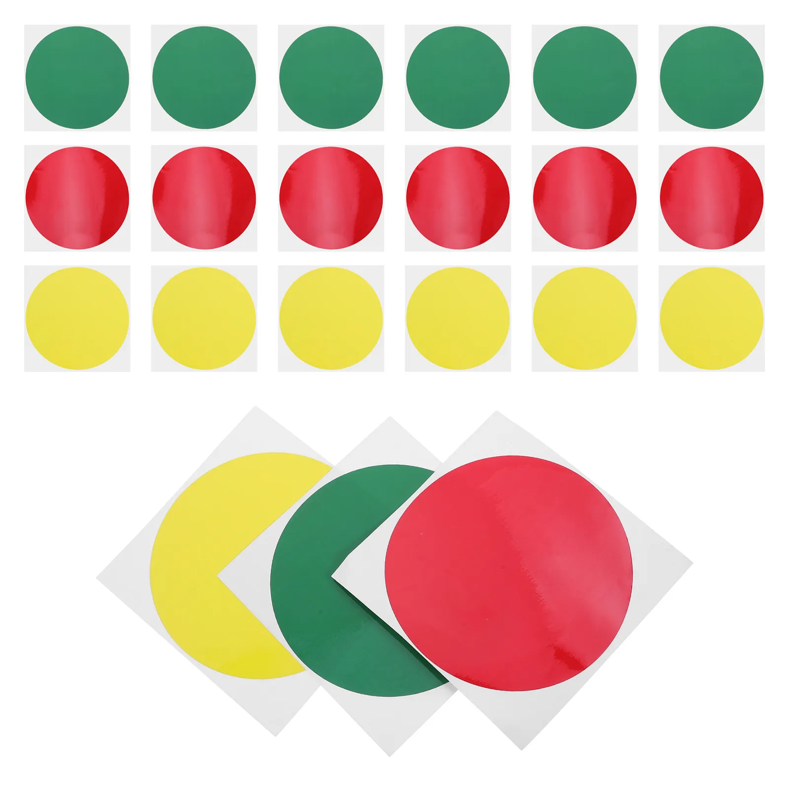 60Pcs Waterproof Round Waterproof Sticker Writable Carpet Spot Markers Classroom Floor Dots Labels Teacher Supplies