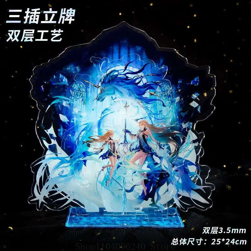 

Game Wuthering Waves Cartethyia Anime Cosplay Acrylic Stand Model Plate Desk Decor Standing Sign Desktop Fans