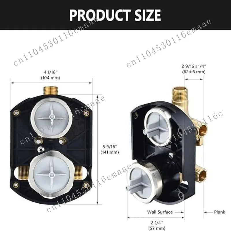 R2200 Integrated Shower and Steering Valve, Compatible with D3 Set or 6 Set Integrated Steering Valve Trim Kit