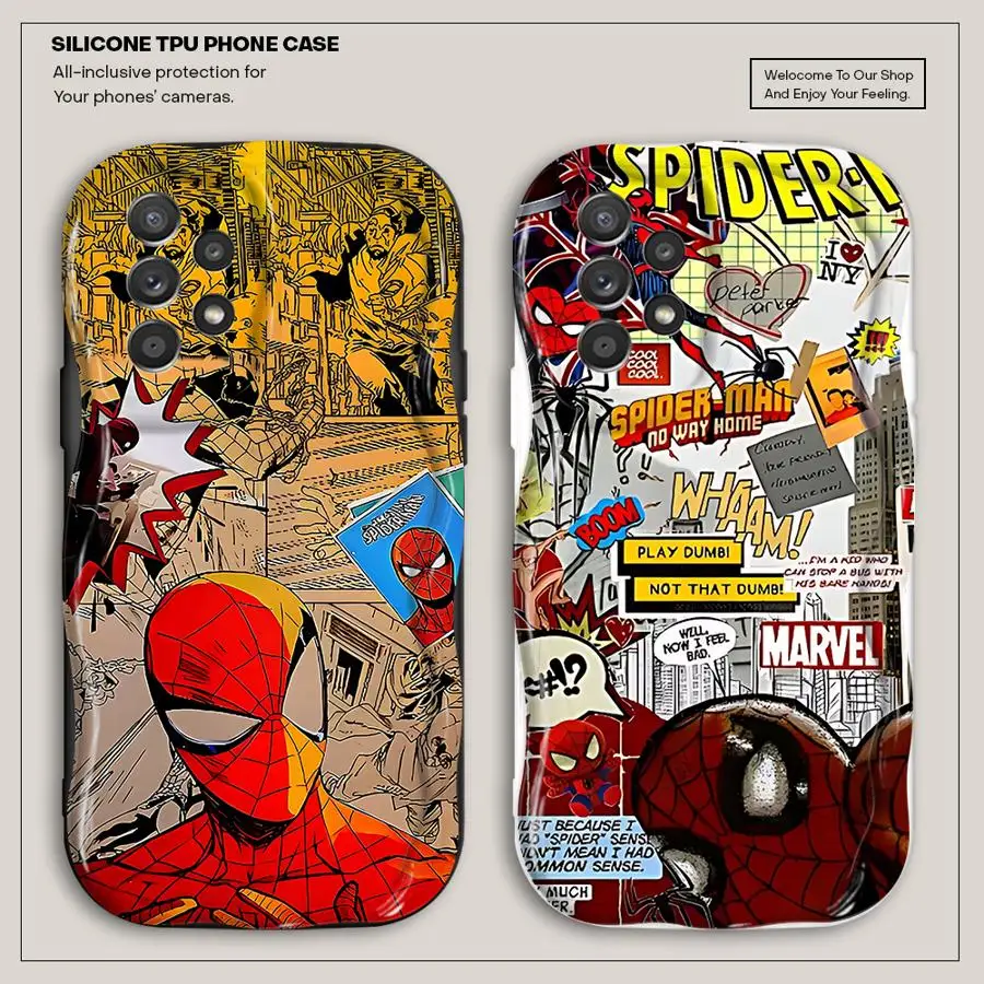 Marvel Sipidrman Phone Case for Samsung Galaxy A10 A20 A30s A30 A50s A02s A03 A04 A05 A11 Core A21s A31 A51 A71 4G 5G Cover