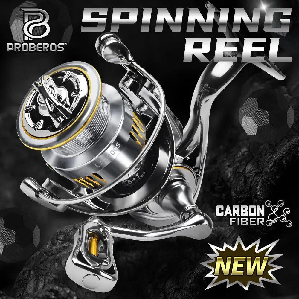 

Fishing Reels 1500S 2500S 3500S 5.2:1 7KGMax Drag Power Shallow Cup Metal Spinning Metal Spool Grip