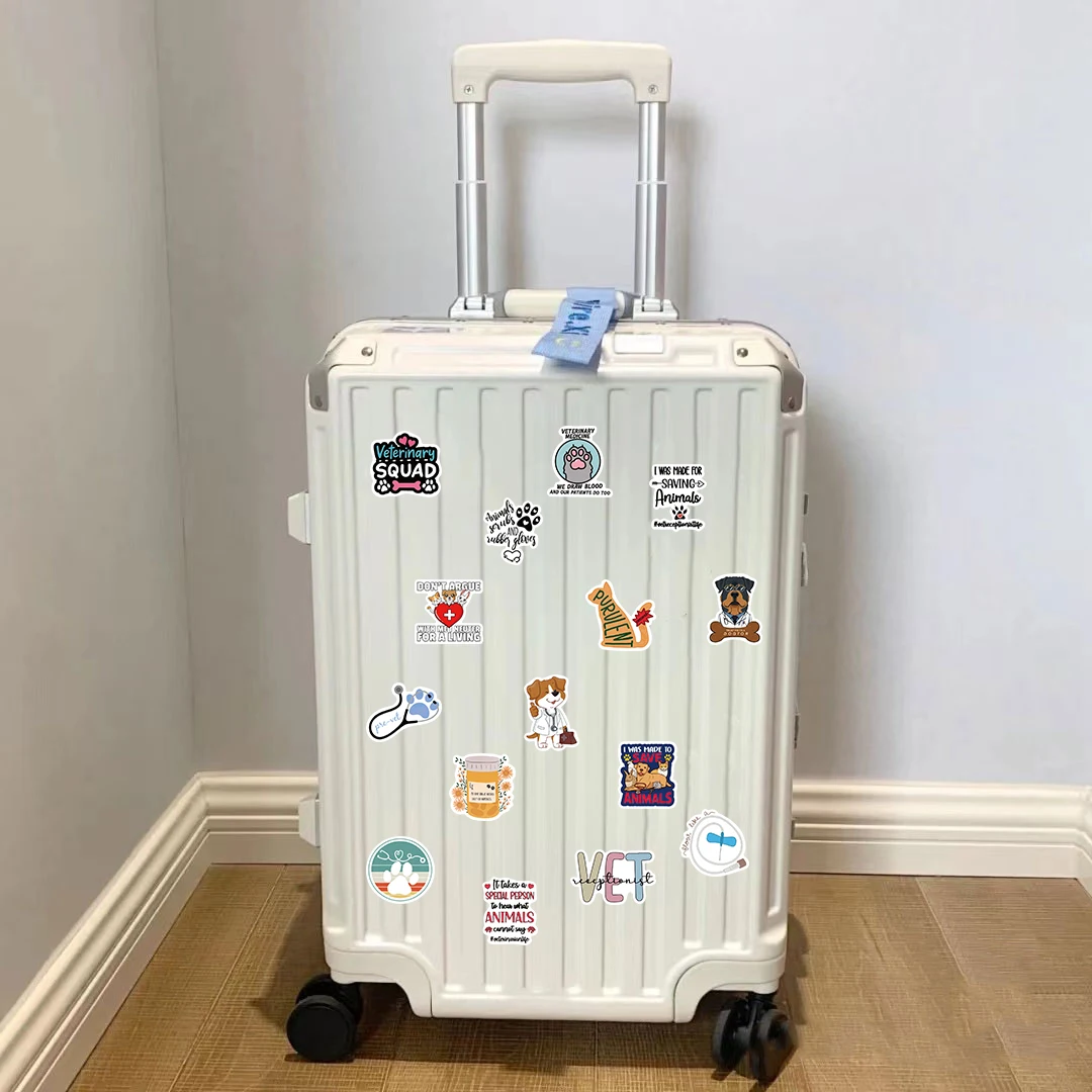 50PCS Creative Veterinary Stickers Graffiti Stickers DIY Motorcycle Luggage Skateboard Toy Waterproof Sticker Toy Wholesale