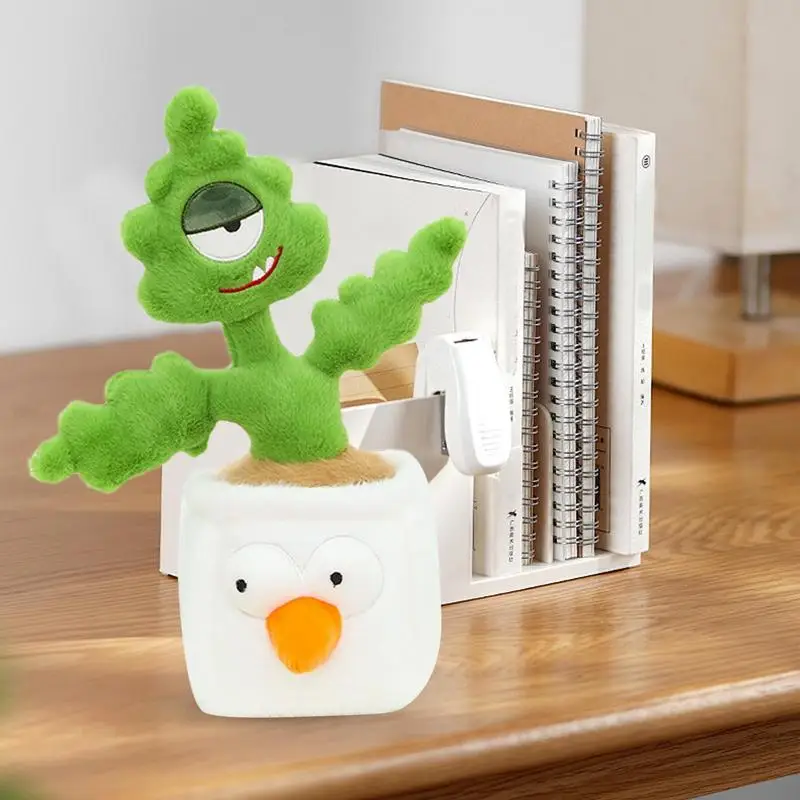 Pianta in vaso animale di peluche cartone animato pianta da tavolo peluche morbido albero in vaso farcito pianta abbracciabile animali di peluche decorativi per