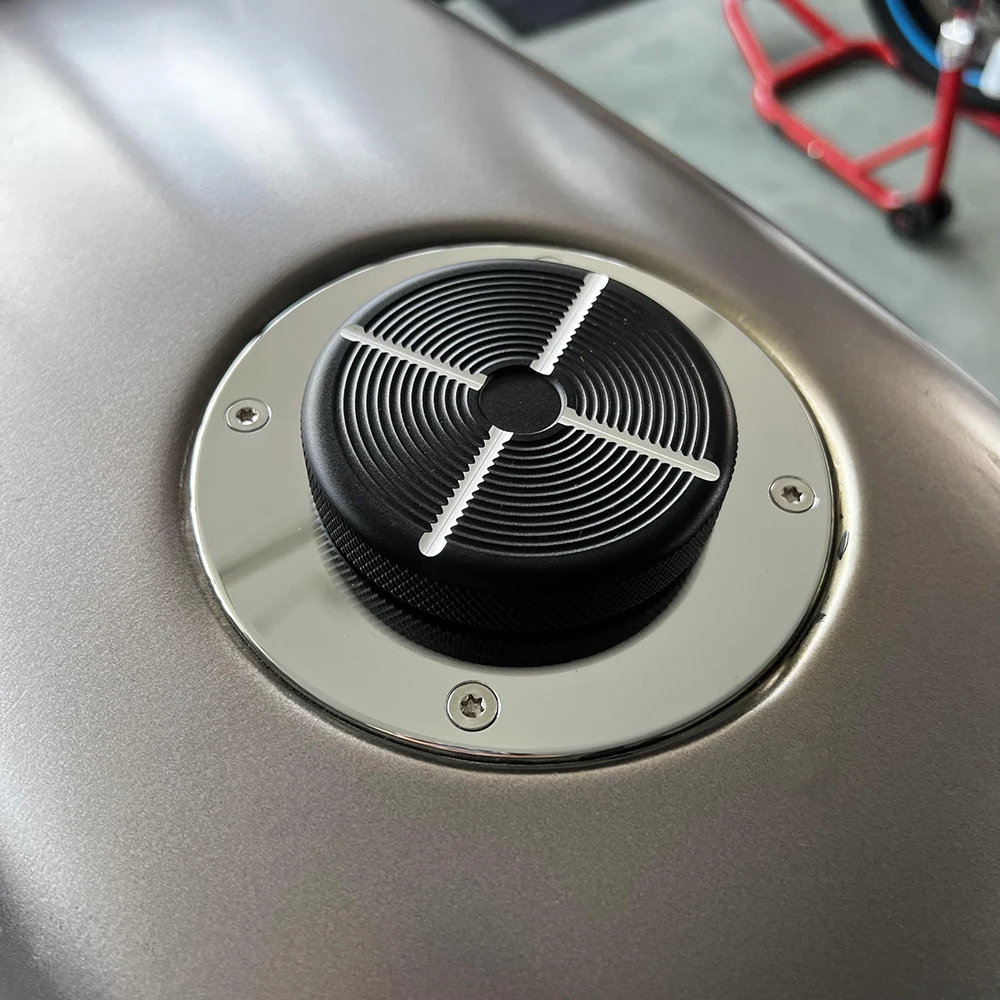 Für BMW K100 K100LT K100RS K100RT K100 K75 K1 CNC Aluminium Motorrad Kraftstoff Tank Tankdeckel Abdeckung Drehen öffnen Schnell Entfernen
