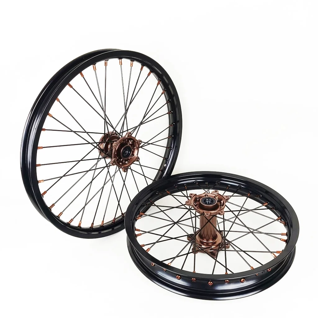

Talaria Komodo Enduro Wheelset 21" Front & 18" Rear Spoked Rims High-Strength 6061-T6 Alloy Hubs Professional Off-Road Wheelset