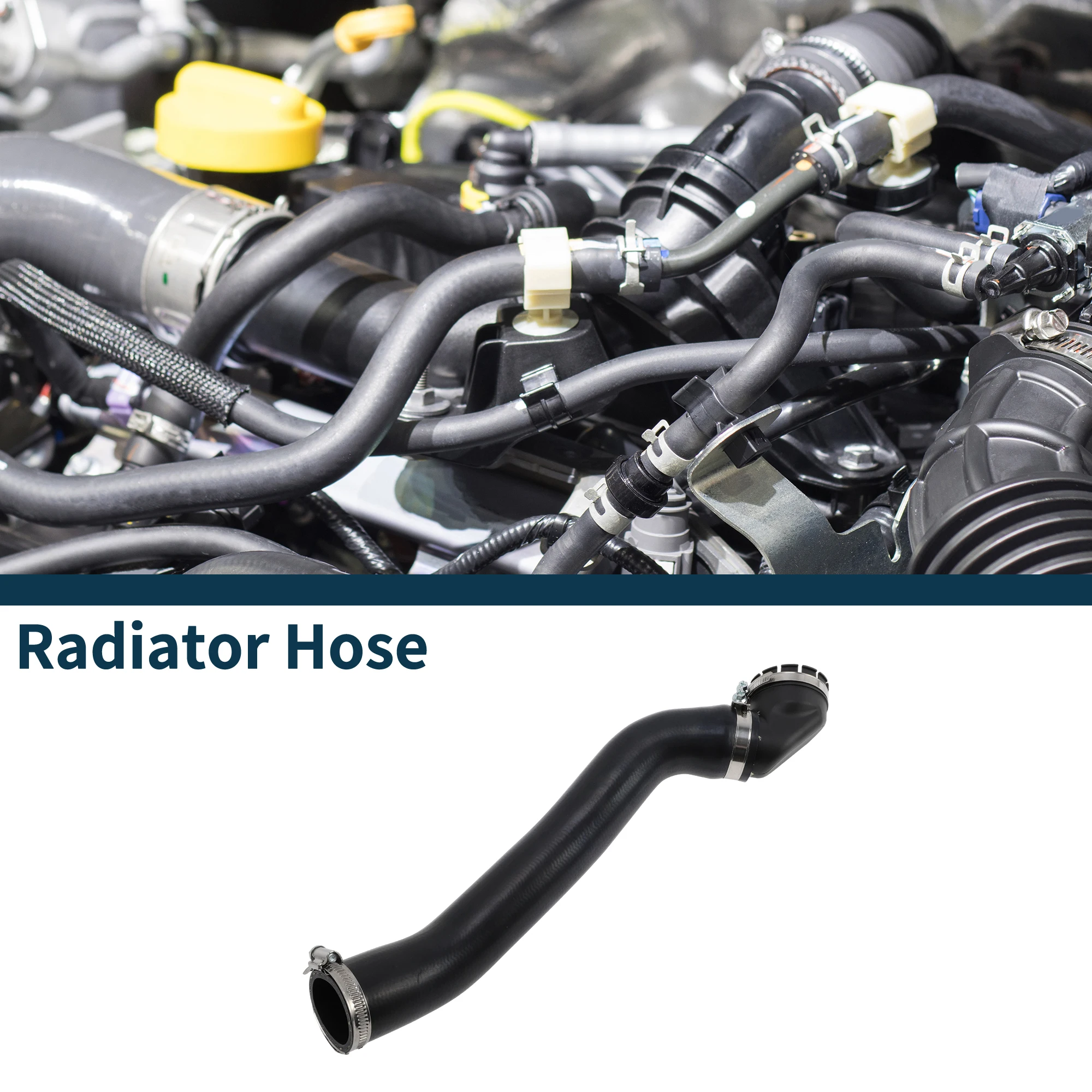 

X Autohaux Шланг радиатора Шланг обогревателя для Volvo C30 (533) 1.6D 2006-2012 No 1496240 Резиновая впускная трубка, черный, 1 шт.