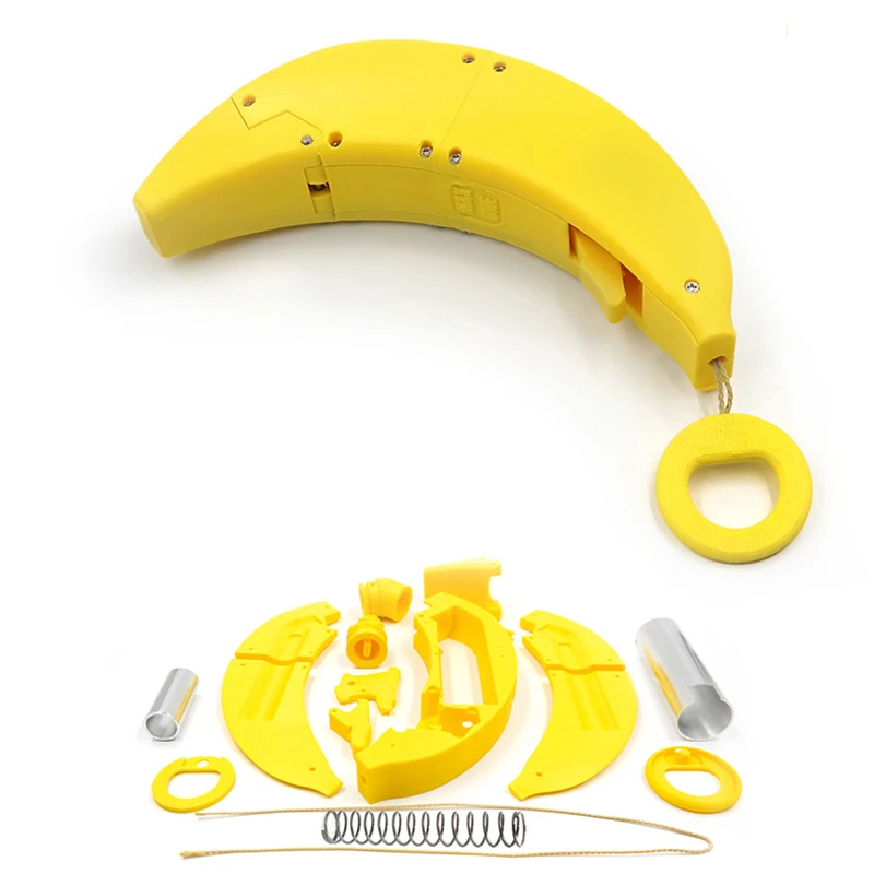 

Banana Launcher Soft Bullet Toy Gun Cyber ​​Mechanical Big Banana Hand Cannon For Children'S Educational And Leisure Gun Toys