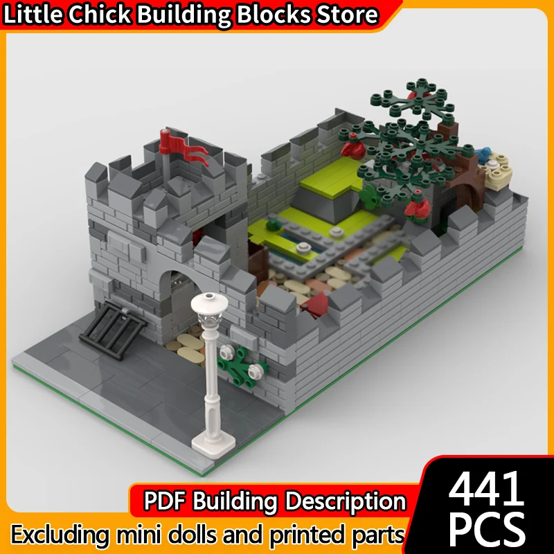 

City Street View Model MOC Building Bricks Medieval Stadium Modular Technology Children Holiday Gifts Assemble Toys Suit