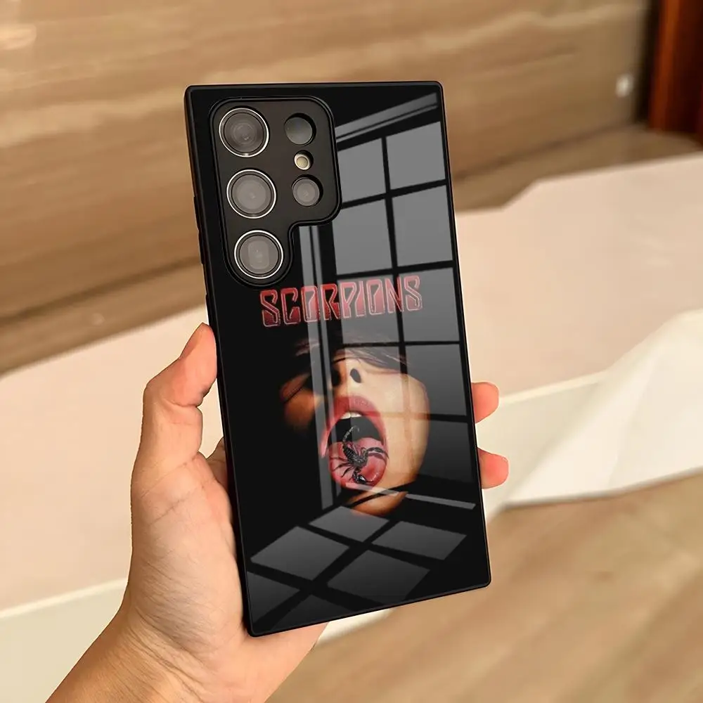 S-Scorpions Band Phone Case For Samsung S26 S25 Ultra S23 S22 S24 Fe S21 Plus A57 A17 A37 A54 A53 A16 Glass Cover