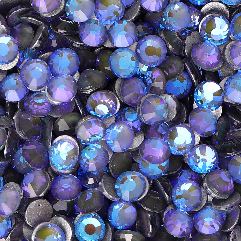 New Arrival Silver Bottom Glass Round Rhinestones Non Hotfix Flatback Crystal SS6-SS30 Nail Art Diamond For Garment Decoration