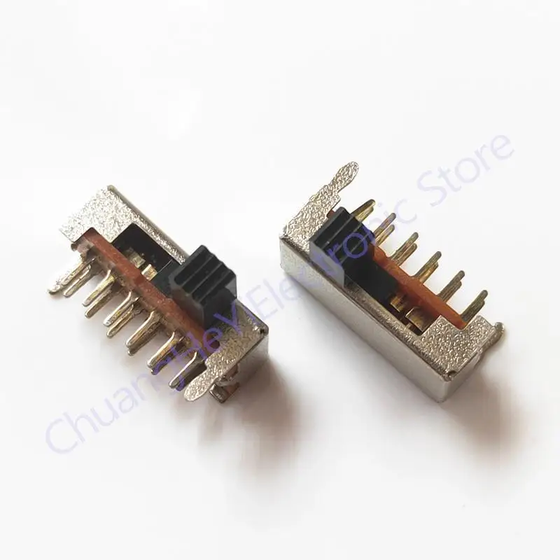 20Pcs Toggle switch SK24D02G4 SK24D02VG4 12Pin 2P4T Slide Switch Handle High 4MM SK-24D02