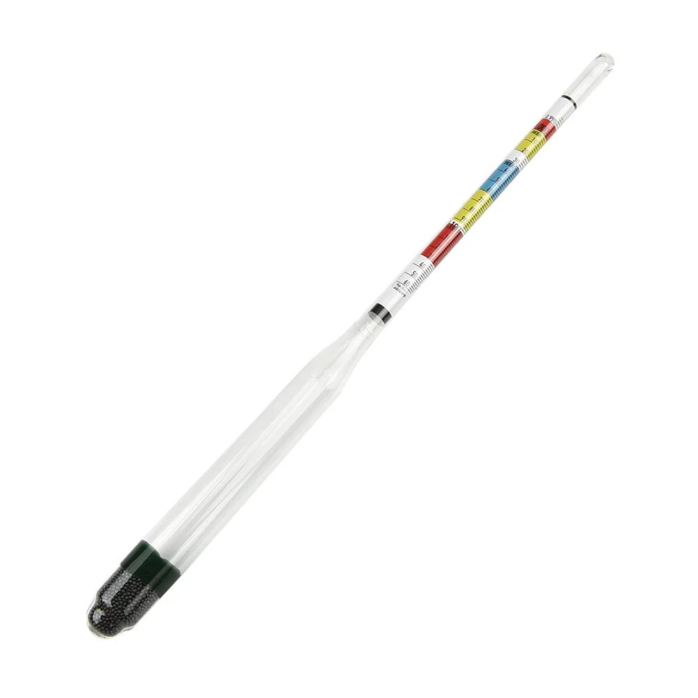 Brand New Kitchen Tool Hydrometer Temperature Test 28*5*2.5cm Easy To Read Three-stage White Color Wine Making