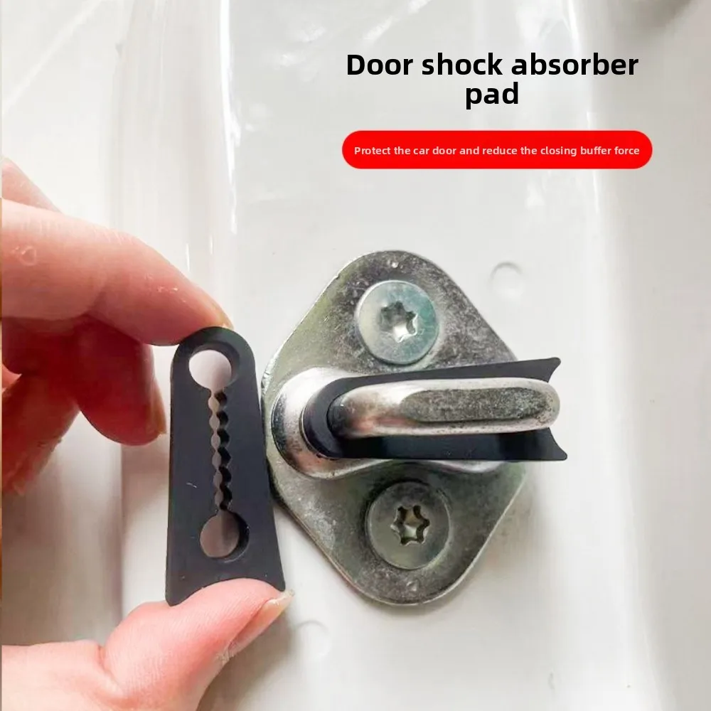 4/8Pcs Car Door Lock Silicone Shockproof Sticker Sound Insulation Gasket Prevent Friction Wear and Unwanted Driving Noise