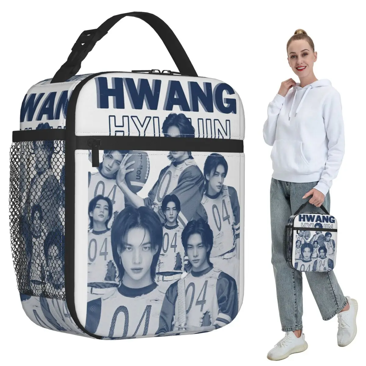 Borsa da pranzo riutilizzabile multifunzionale alla moda HyunJin coreano Kpop cantante borsa da pranzo isolata per le donne dispositivo di raffreddamento termico per alimenti Bo