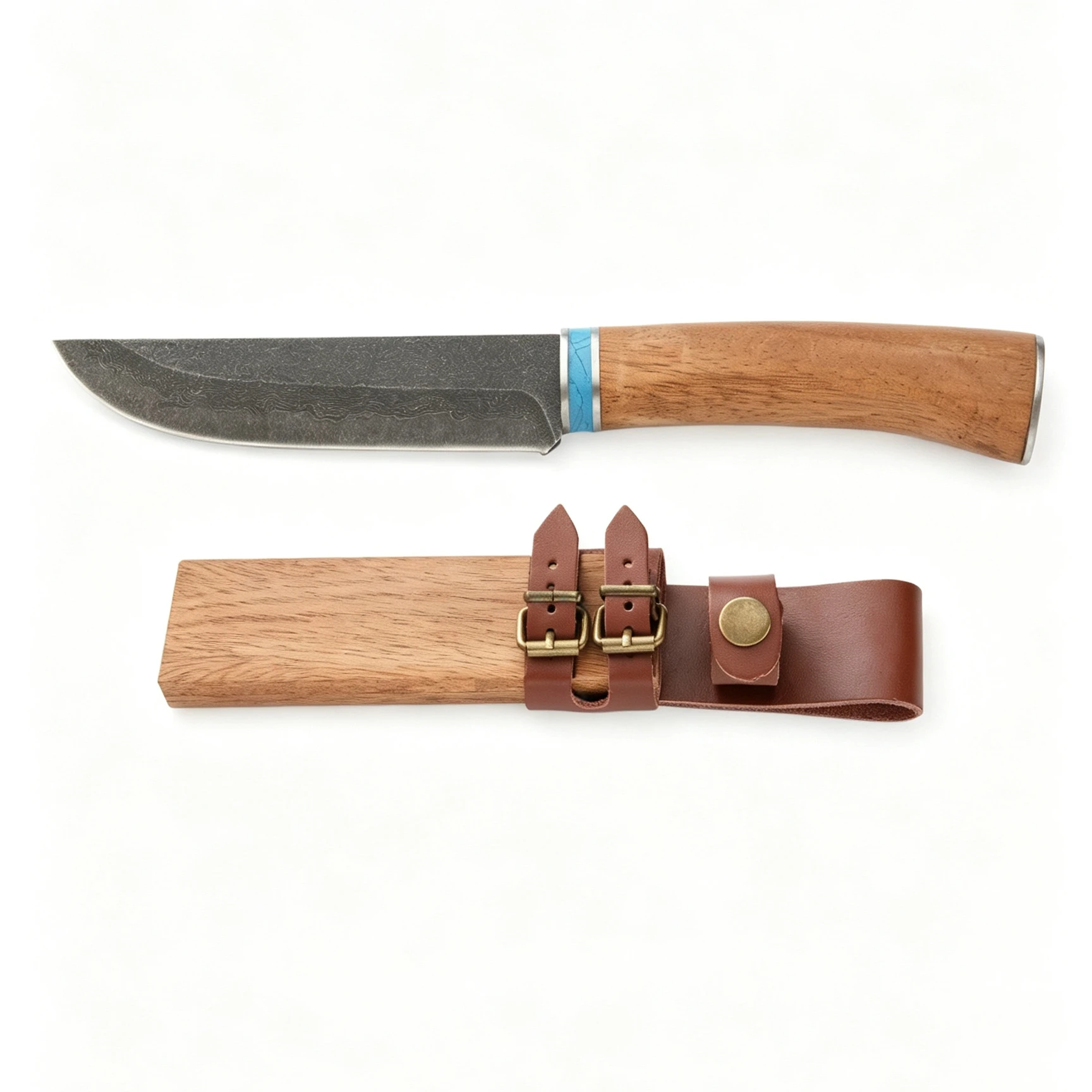 Outdoor Straight Fixed Blade K - огляд і ціна Leatherwork Knife Sheath