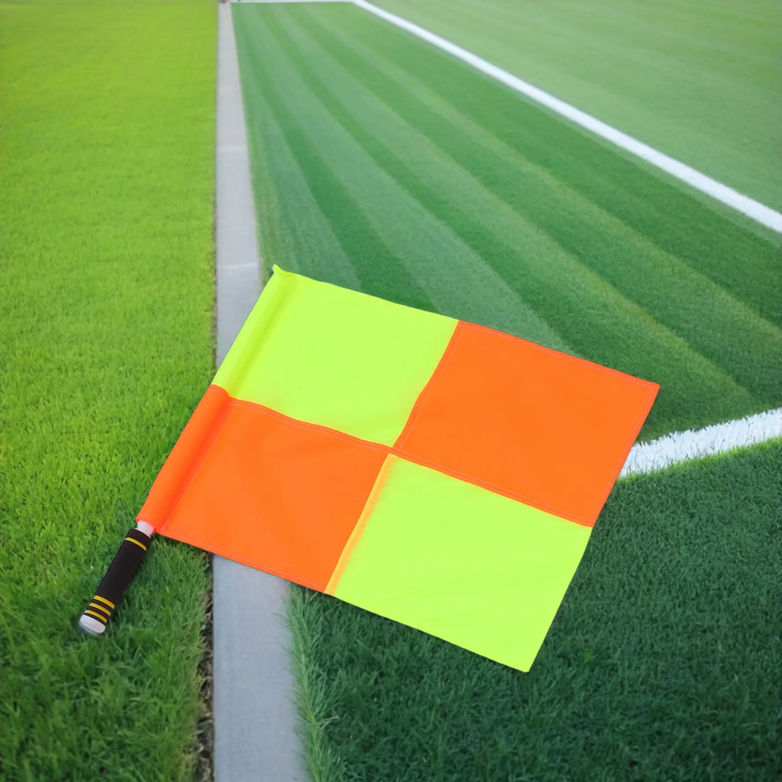2Pcs Referee Football Soccer Flags Sponge Handle Bright Colors Match Signal Flags Sports Referee Equipment Track Athletics view 5