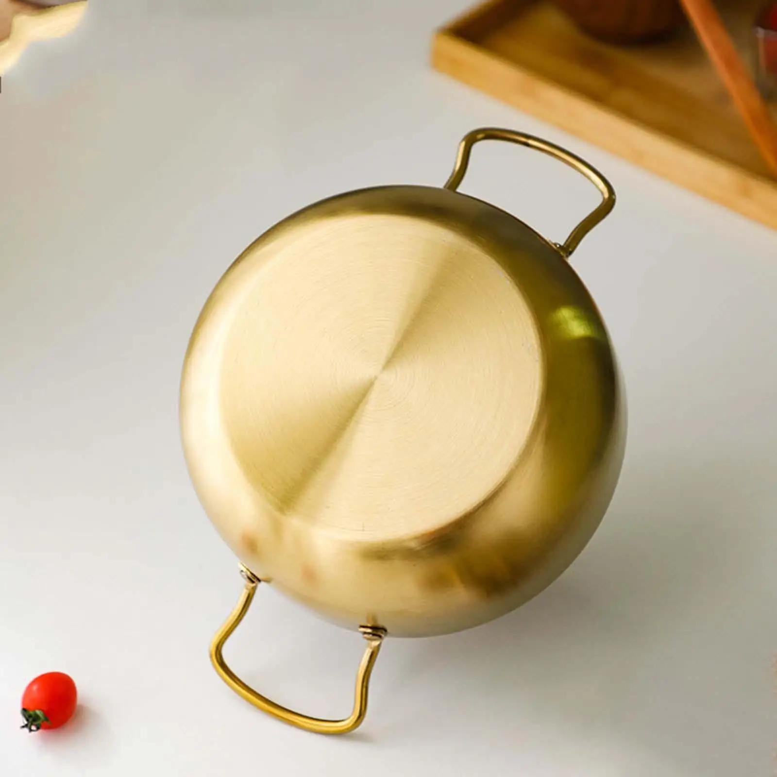 Ramen Cooking Pot, Korean Noodle Pot Stockpot with Handle, Portable Korea Ramen