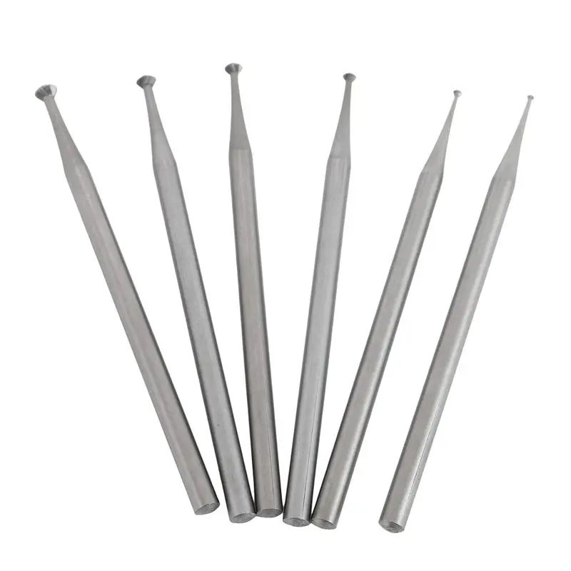 A67P-6Pcs 90º Burr Set - 3/32Inch Shank Jewelry Making Setting Burs For Lapidary 008-023