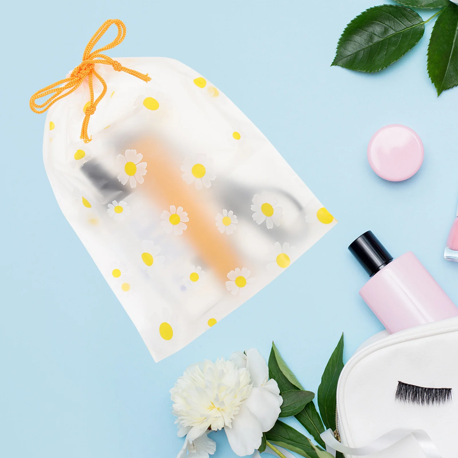 20 قطعة من أكياس إيفا برباط مقاوم للماء، حقائب سفر، أكياس تغليف بلوري، منظم تخزين محمول مدمج، حقيبة رحلة إيفا #4