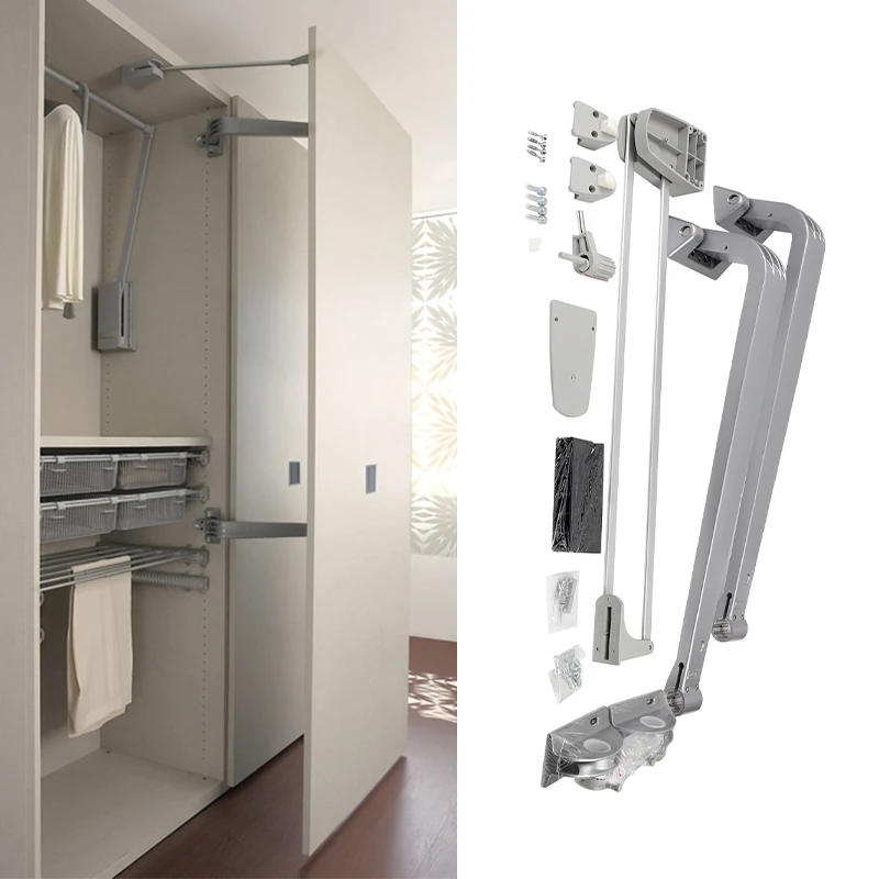 

System Soft Close Cushioned Bus Hinge Sideway Cupboard Lateral Opening Cabinet Coplanar Inline Hardware Set Accessories Walk-in