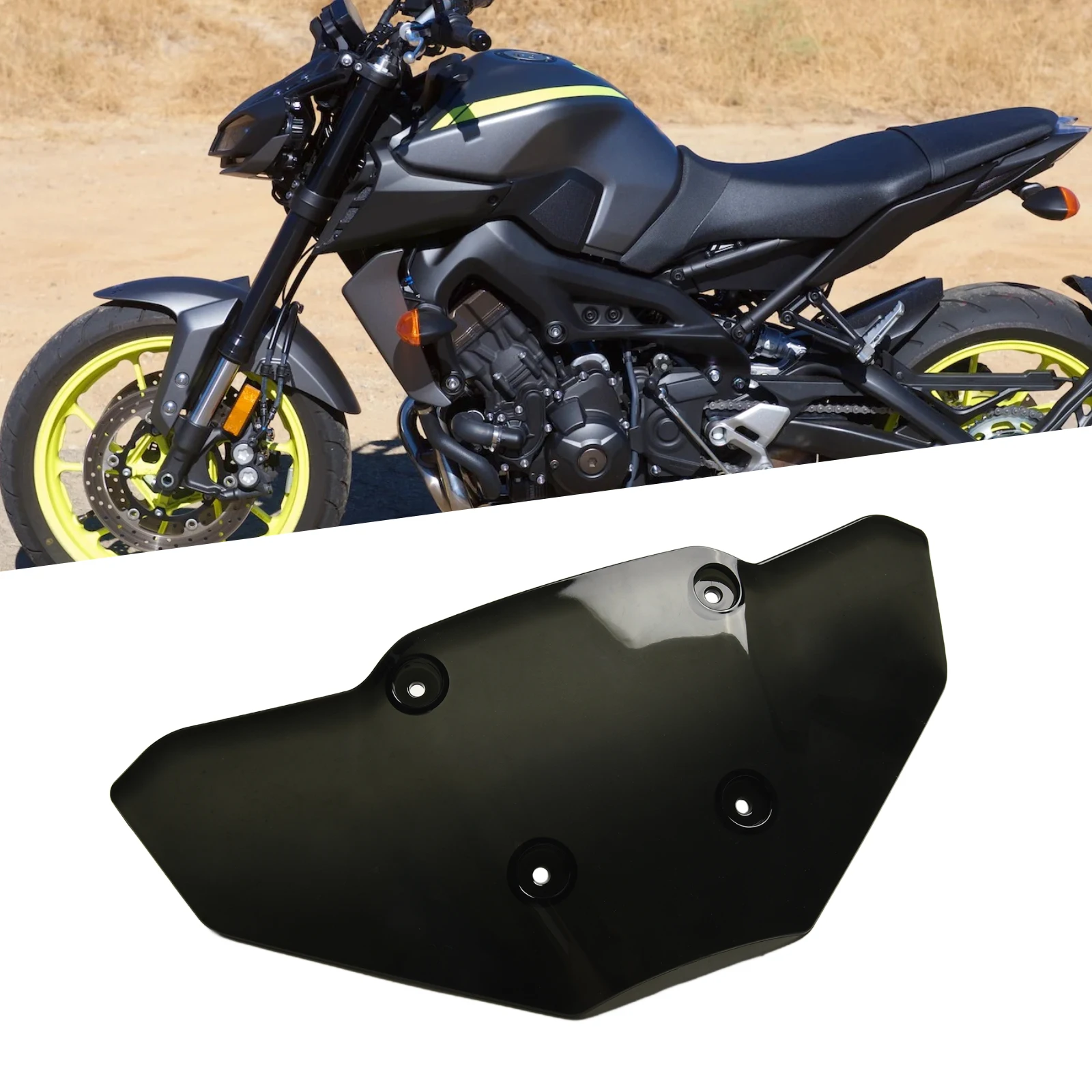 For MT09 SP 2024 Front Windshield Wind Deflector Enhanced Durability Improved Aerodynamics Convenient Installation