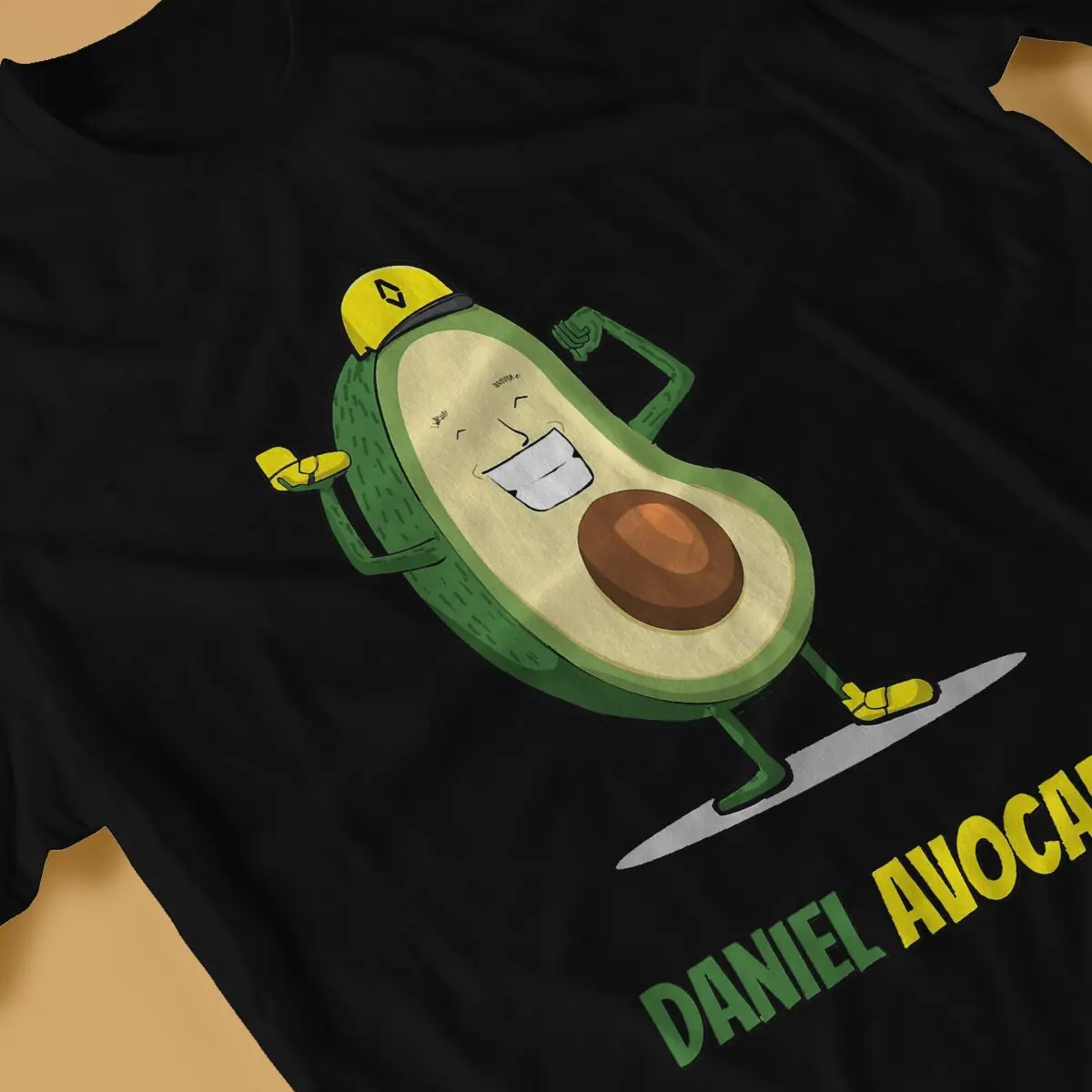 Daniel Ricciardo Men\'s TShirt Avocado Fashion T Shirt Graphic Streetwear Hipster
