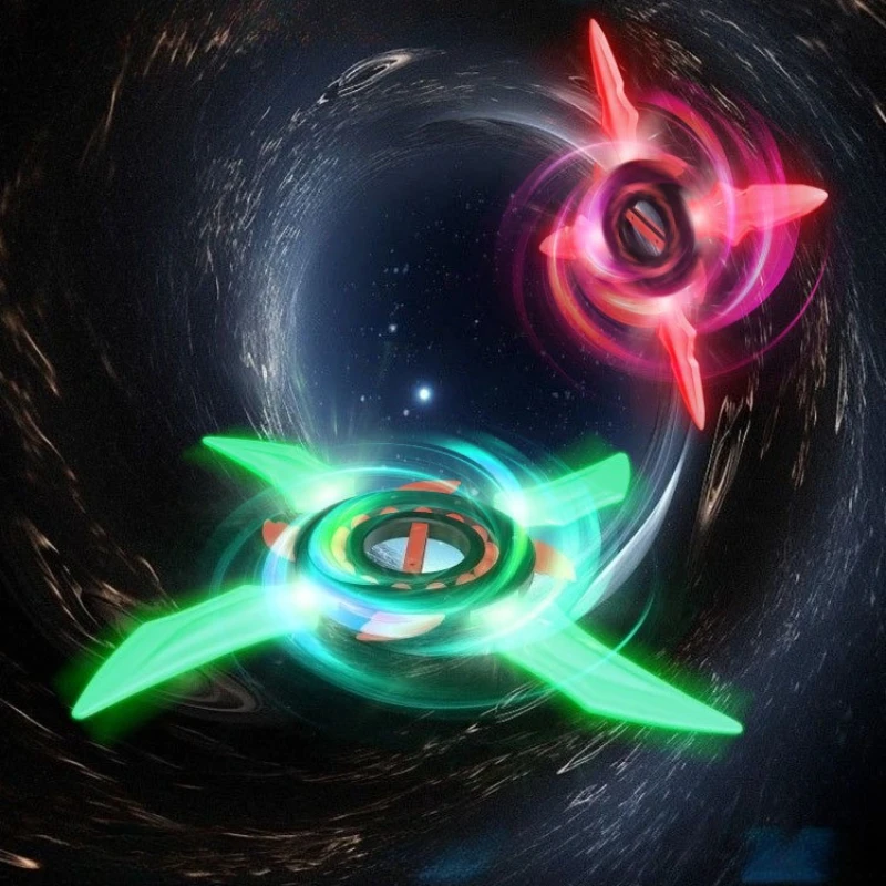 أطفال تحلق عجلة الغزل السيف Lightsaber بليد تأثيري تضيء السيف ضوء فلاش سبينر بنين الجاذبية الاستشعار لعبة متوهجة