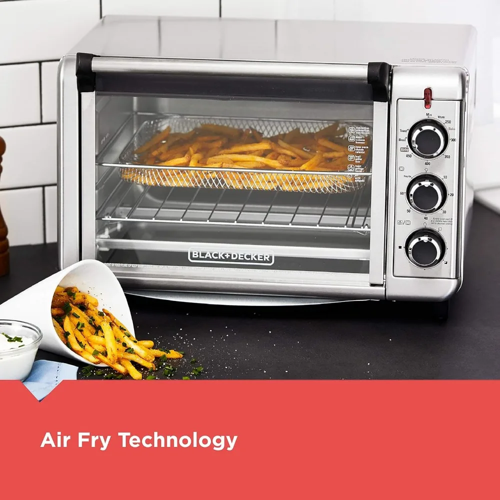 Aço inoxidável Air Fry Torradeira Forno, TO3215SS, 6 fatias