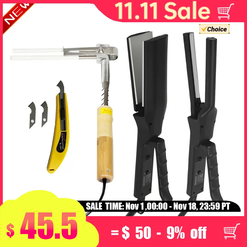 Arc/Angle Acrylic Hot Bending Machine Sign-making Tool 1 Pair + Hook Knife + 12cm Tube Bender (220V) EU Plug