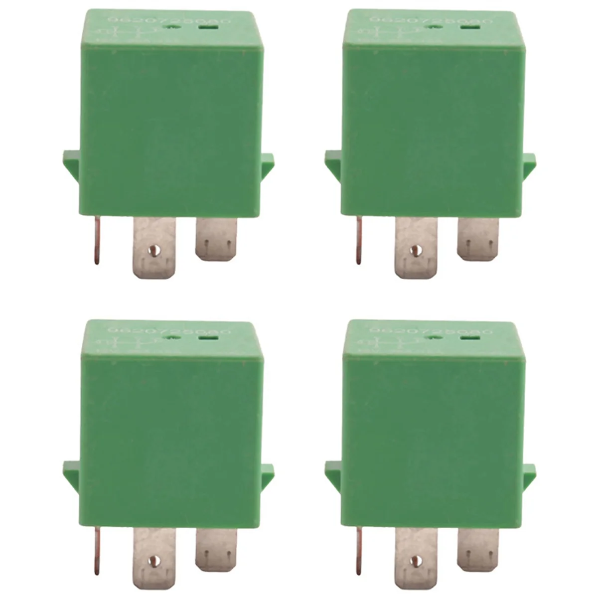 4Pcs 12V 35A 5 Pins Cooling Radiator Fan Relay Green 6547TX for 206 207 306 307 406 407 807