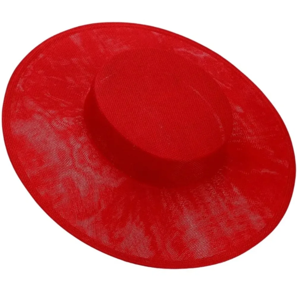 أنيقة DIY قبعة الفاسناتور قاعدة أغطية الرأس عادي اللون مأدبة القبعات متعددة الألوان قبعة قاعدة الزفاف #5