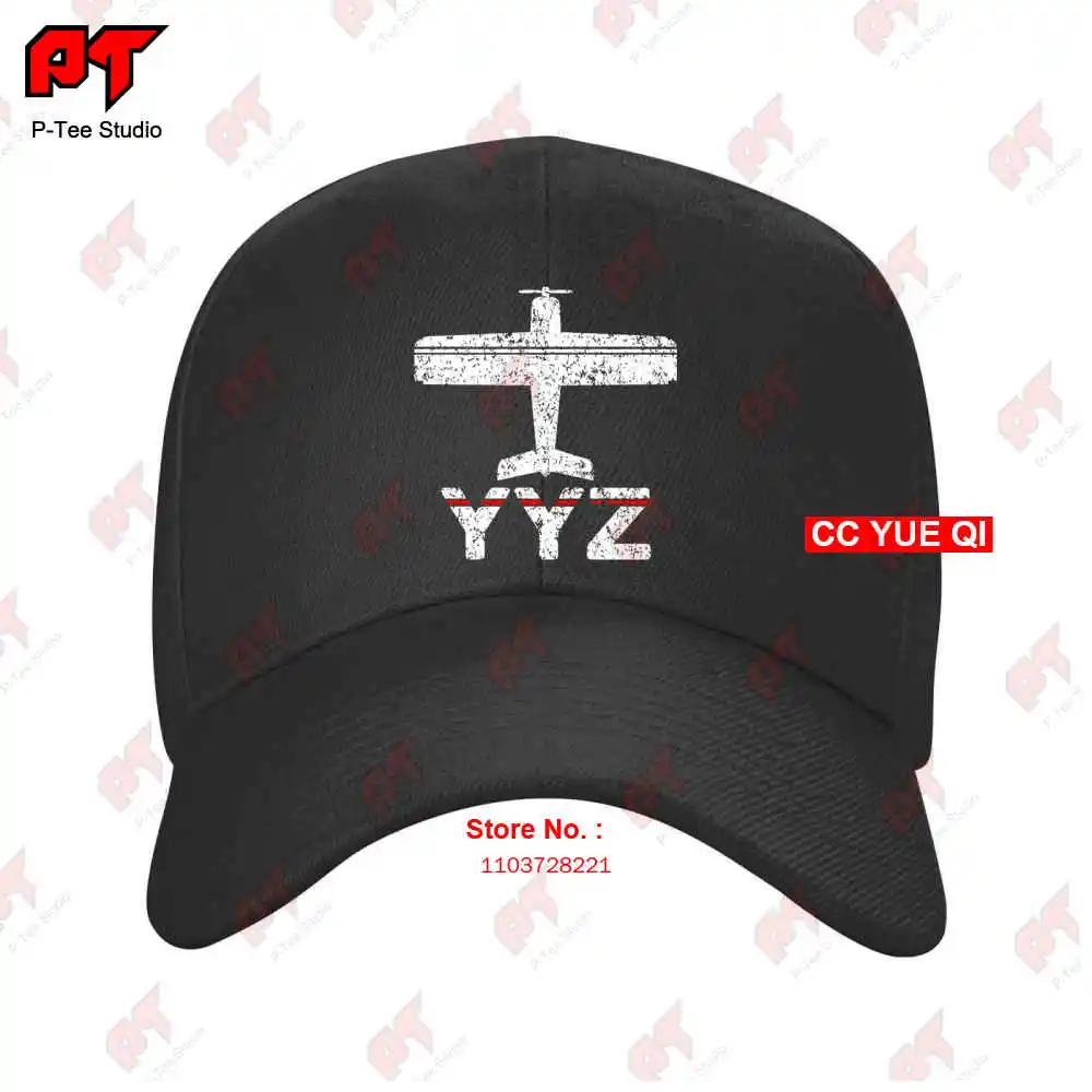 Fly Toronto Yyz Airport Pearson Jet Plane Baseball Caps Truck Cap LM7M