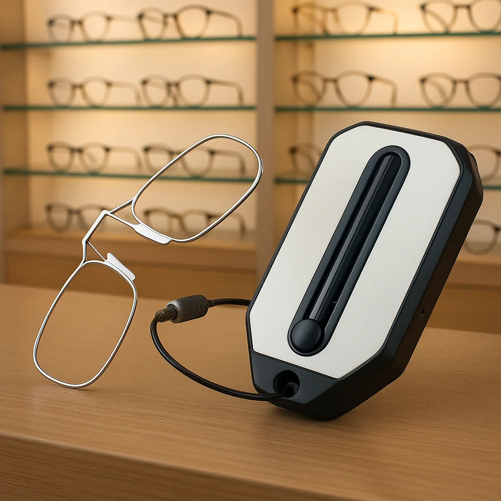 1pc Legless Mini Nose Clip On Portable Reading Glasses For W