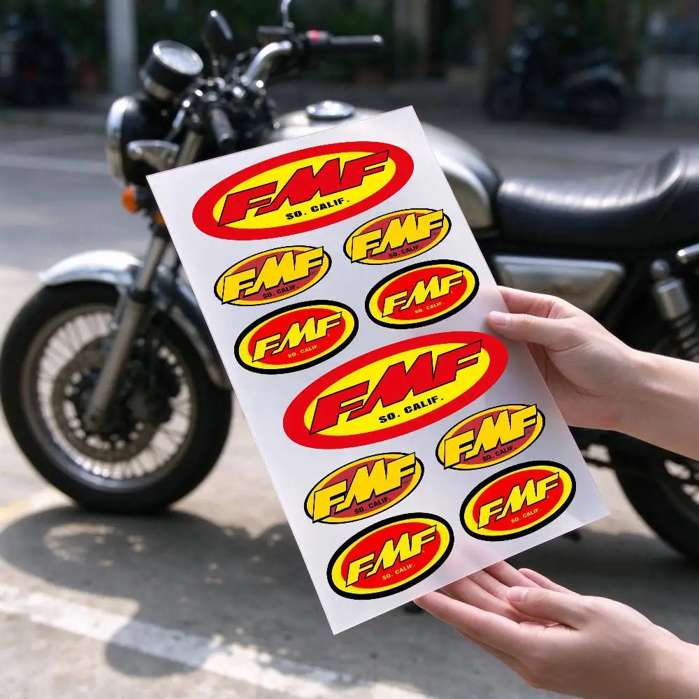 F-M-F off road moto Stickers Set, Waterproof Vinyl Decals for Laptop, Water Bottle, Skateboard, Luggage, Helmet