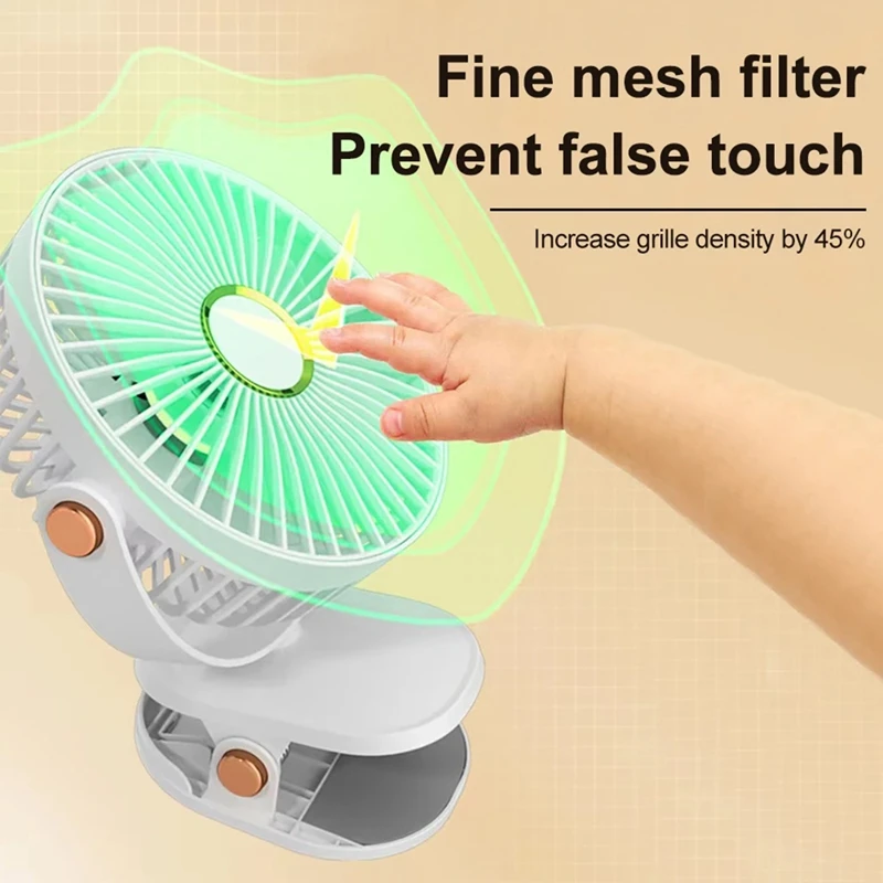 Portable LED Camping Fan With Night Light USB Rechargeable Desk Fan Silent Adjustable For Bedroom Office Outdoor