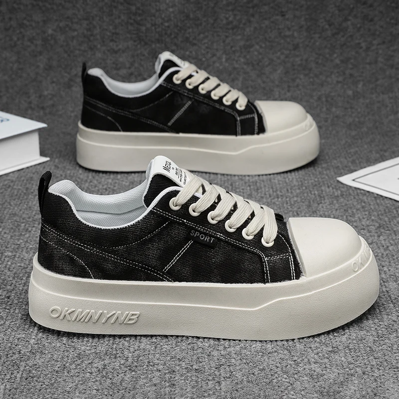 

Men's canvas shoes, new breathable casual sports sneakers for summer, soft-soled wear-resistant outdoor hiking platform shoes