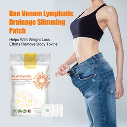 Bee Venom Lymphatic Drainage Slimming Patch Lose Weight Detox Abdominal Navel Sticker Dampness-Evil Removal Improve Stomach10pcs