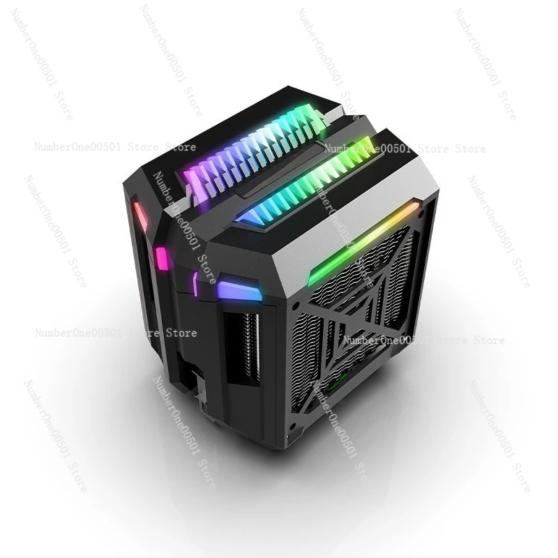 T400 Tower CPU Cooler 4 Copper Tubes ARGB PWM Temp Control Quiet Fan High Efficiency Cooling RGB Lighting Stable