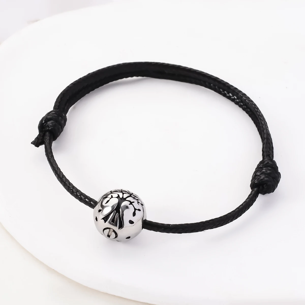 Lebensbaum-Urnen-Armband für Asche aus Edelstahl, Gedenk-Schmuckstück, Geschenk für Frauen und Männer – Detail 4