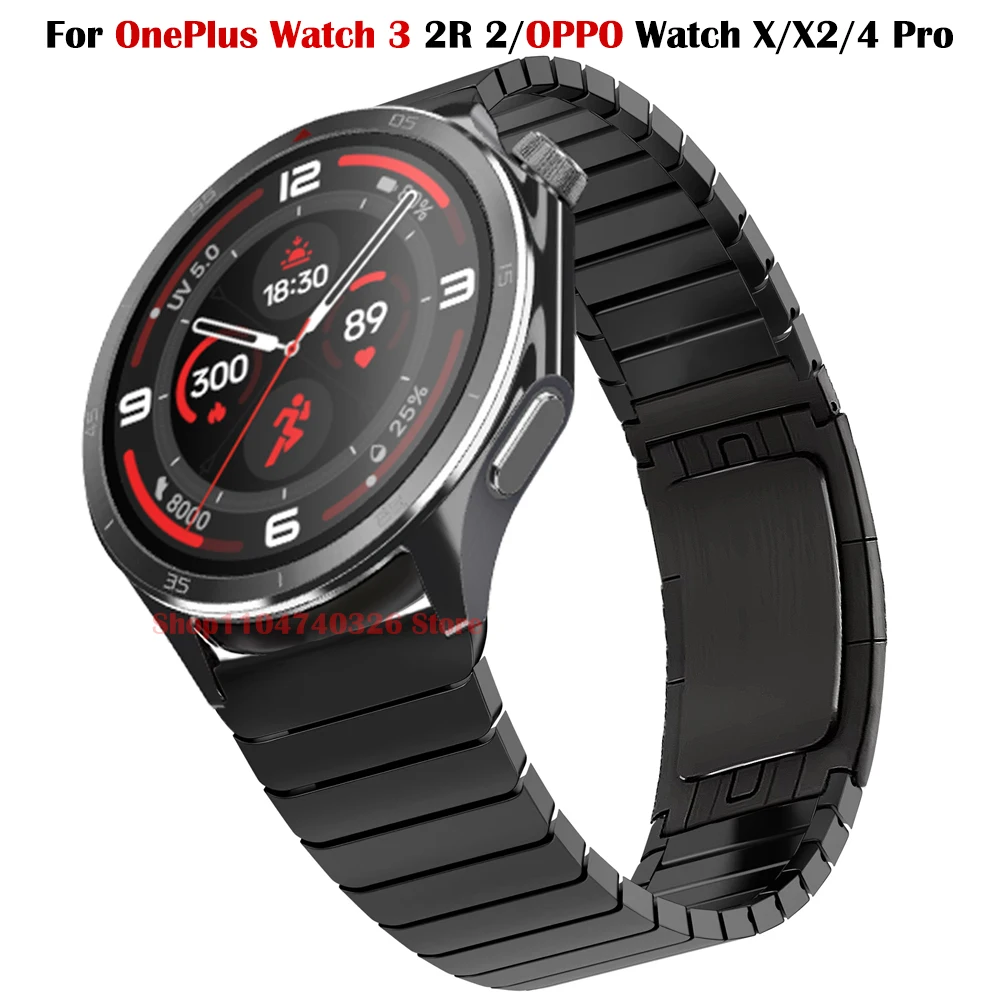 Luxucy Stianless Steel Strap For OnePlus Watch 3 2R 2 Metal Bracelet Correa For OPPO Watch X X2 OPPO Watch 4 Pro 22mm Wrist Band