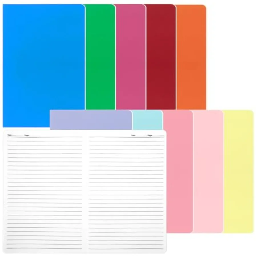 

Pcs A5 Lined Notebook Bulk, A5 Journaling Notebooks End of Year Gifts for Students Colorful College Ruled Notebooks for School