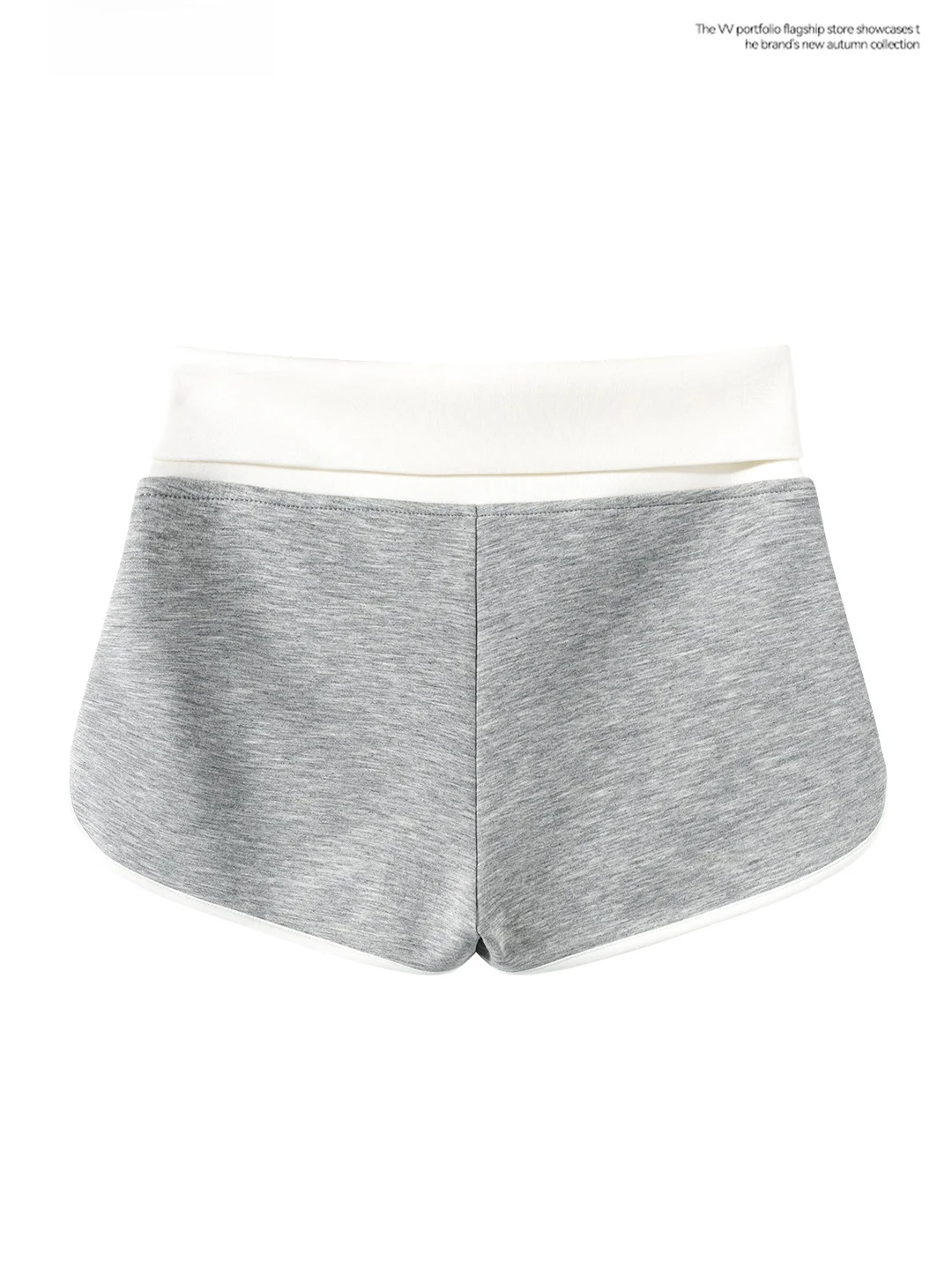 Retro Grey Spicy Girl Slit High Waist Slimming Base Layer Shorts Women's Autumn Sports Casual Student Pure Desire Pants