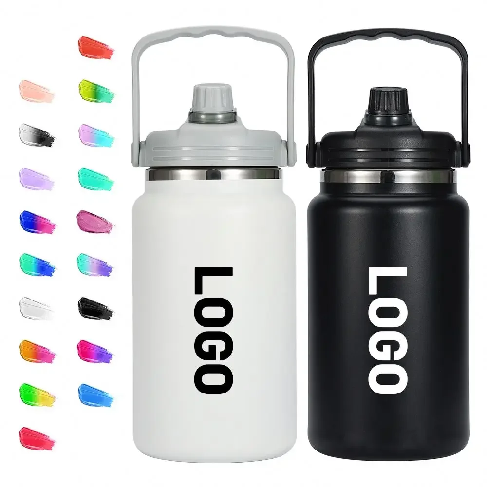 New style 4L Stainless steel Water Bottle Wide Mouth Vacuum Flask Drink Bottle Thermos bottle for big capacity