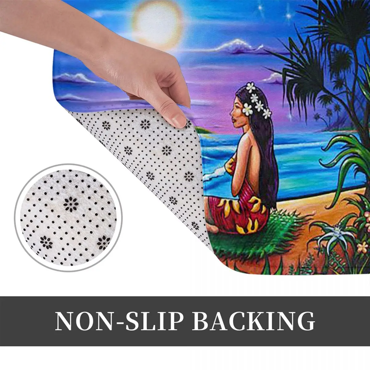 Hinano Tahiti Anti-slip Doormat Floor Mat Antiwear Carpet Rug for Kitchen Entrance Home Bedroom Footpad Mats