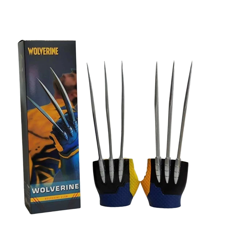 33CM New Movie Deadpool 3  X-Men Origins Wolverine Claw Glove Cosplay costumes Wearable Weapon Model Prop Anime Peripheral Gift