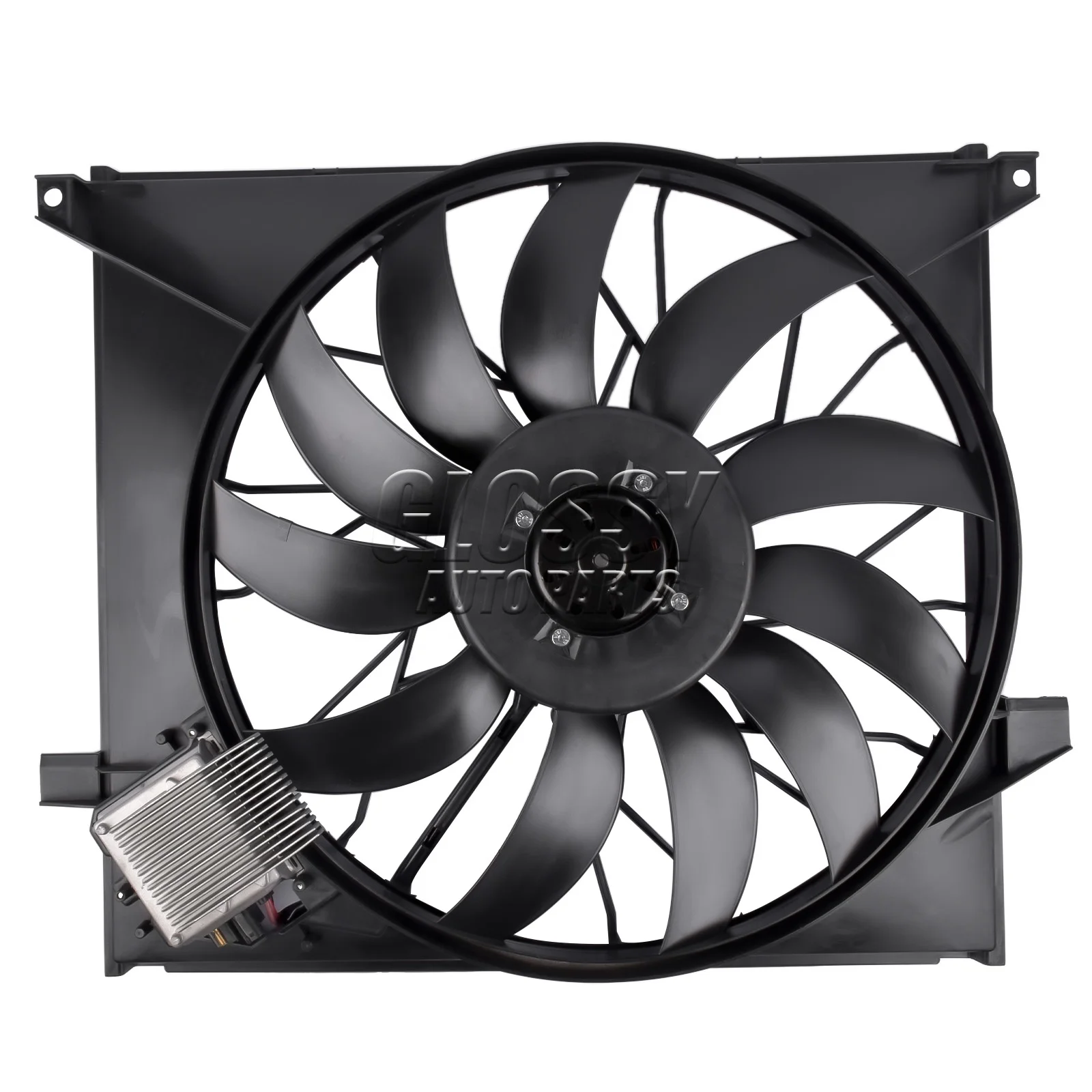 

Glossy Radiator Cooling Fan Assembly For W163 ML55 AMG 1635000293 1635000393