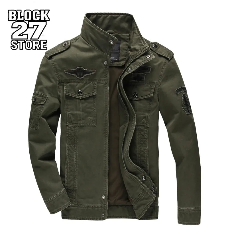 New 2023 Casual Army Military Jacket Men Plus Size M-6XL Jaqueta masculina Air force one Spring & Autumn Cargo Mens Jackets Coat
